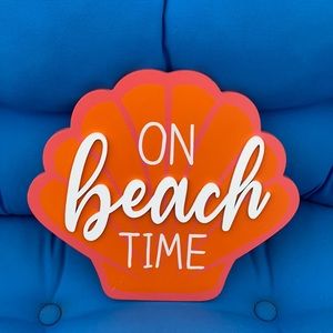 Christmas Tree Shop BeachThemedDecoration ColoredOrangePinkWhiteBrown OneInStock